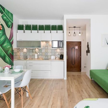 Cozy Modern Studio Green Apartment In Old Town Kraków Eksteriør billede