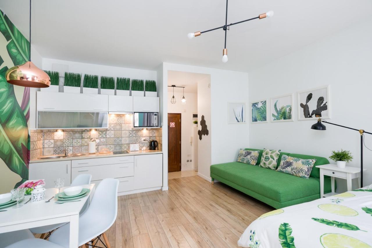 Cozy Modern Studio Green Apartment In Old Town Kraków Eksteriør billede