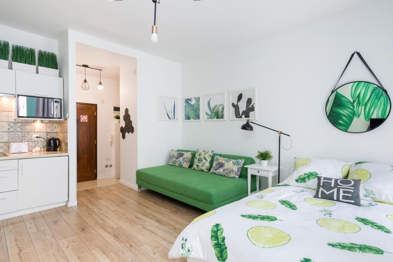 Cozy Modern Studio Green Apartment In Old Town Kraków Eksteriør billede