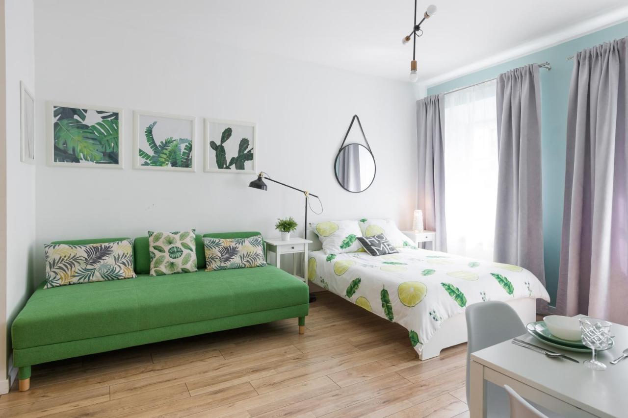 Cozy Modern Studio Green Apartment In Old Town Kraków Eksteriør billede